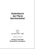 Gedenkbuch der Pfarre Bernhardsthal Tom I und II