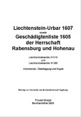 Liechtenstein-Urbar 1607 und Geschädigtenliste 1605