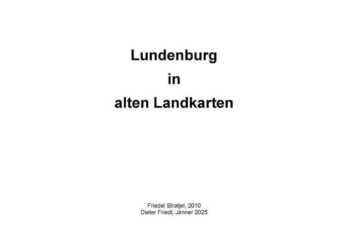 Lundenburg in alten Landkarten