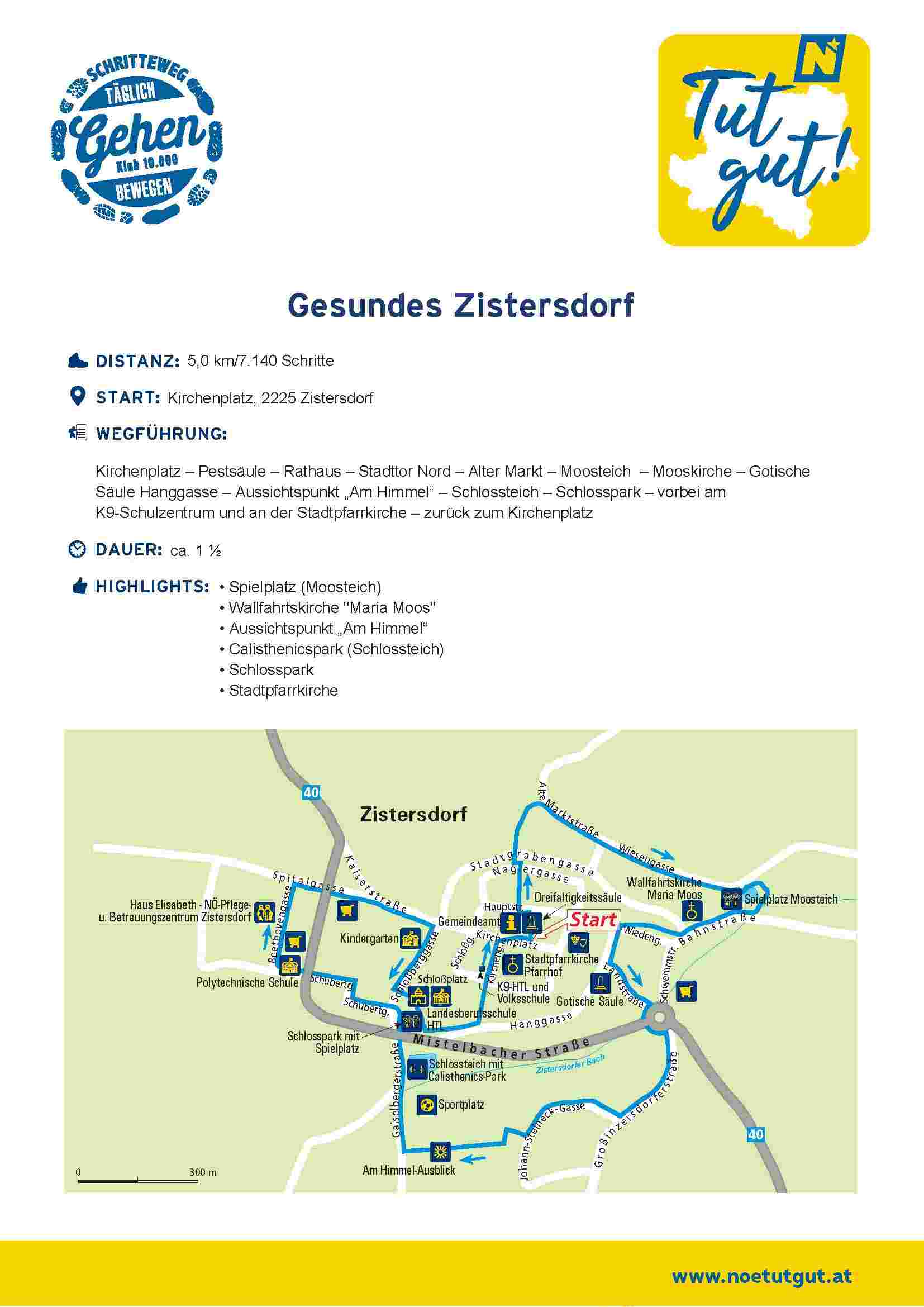 Tut gut Schritteweg Zistersdorf