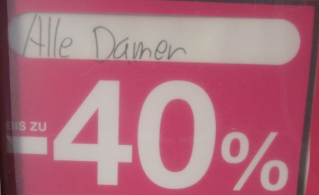 Damen- 40%